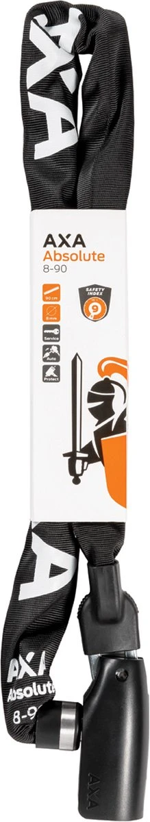AXA Absolute 8 Kettingslot - Slot Voor Fietsen - 90 Cm - 8 Mm - Zwart 6 AXA Absolute 8 Kettingslot - Slot Voor Fietsen - 90 Cm - 8 Mm - Zwart - Afbeelding 6