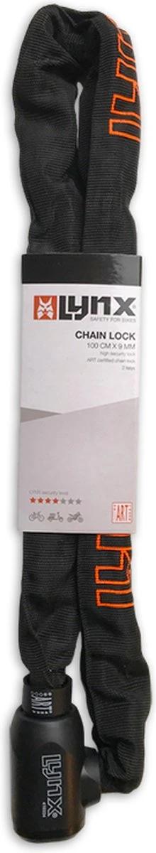 Pro-Tect Cubic ART2 Kettingslot | Premium Kwaliteit | 9mm X 95cm | Gehard Staal | 2100g | Fietsslot E-bike Slot Brommerslot 4 Pro-Tect Cubic ART2 Kettingslot | Premium Kwaliteit | 9mm X 95cm | Gehard Staal | 2100g | Fietsslot E-bike Slot Brommerslot - Afbeelding 4