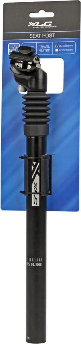 XLC Zadelpen Verend - 25.4 X 350mm - SP-S10 - Zwart Aluminium 4 XLC Zadelpen Verend - 25.4 X 350mm - SP-S10 - Zwart Aluminium - Afbeelding 4