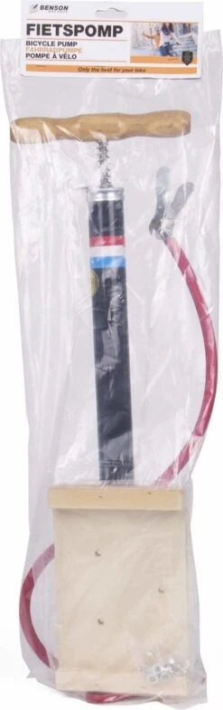 Benson Nederlandse Klassieke Fietspomp - Houten Voetplaat - Max Druk 3 Bar -Fietsuitrustings Winkel 378x1200 1
