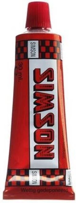 Simson Tube Solutie - Bandenplak - Groot - 30 Ml 34 Simson Tube Solutie - Bandenplak - Groot - 30 Ml -Fietsuitrustings Winkel 453x1200