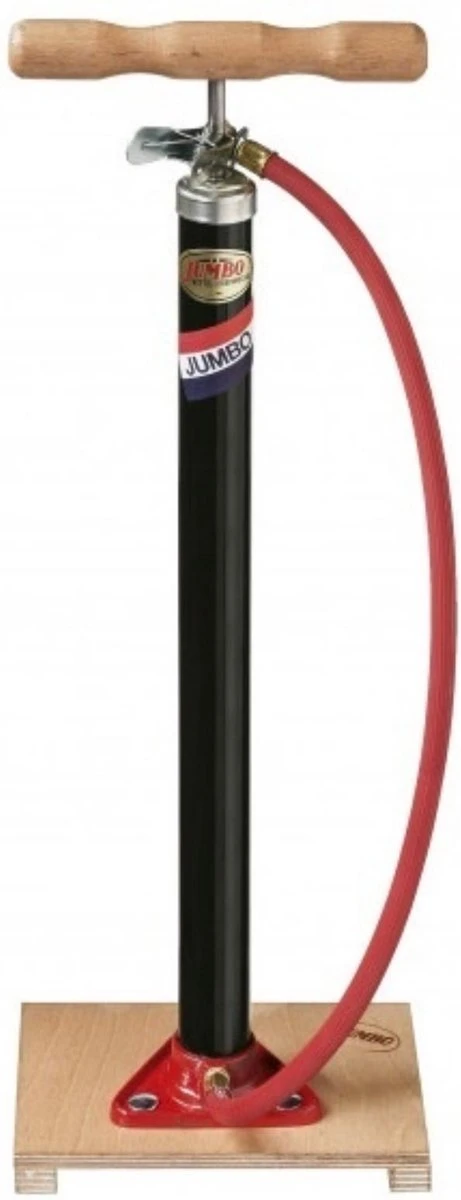 Jumbo Pomp - Fietspomp - Plank En Slang - Zwart 2 Jumbo Pomp - Fietspomp - Plank En Slang - Zwart - Afbeelding 2