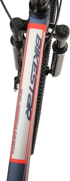 Bikestar 24 Inch 21 Speed Hardtail MTB Sport, Blauw / Rood -Fietsuitrustings Winkel 468x1200