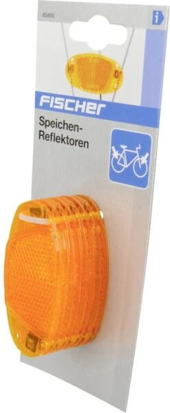 Fischer - Fiets Spaakreflector Spaakreflectoren - Oranje - 4 Stuks -Fietsuitrustings Winkel 493x1200