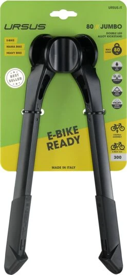 Middenstandaard Ursus Jumbo 2-poot 30cm - Zwart -Fietsuitrustings Winkel 553x1200