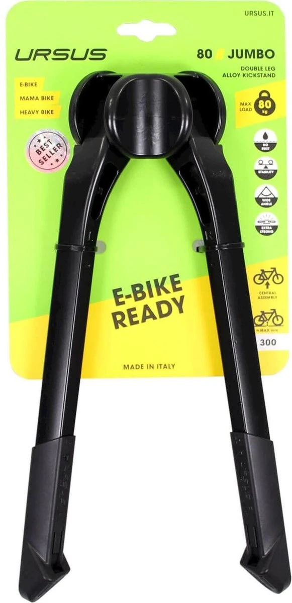 Ursus Middenstand Jumbo2 28 - Fietsstandaard - 28 Inch - Zwart 1 Ursus Middenstand Jumbo2 28 - Fietsstandaard - 28 Inch - Zwart