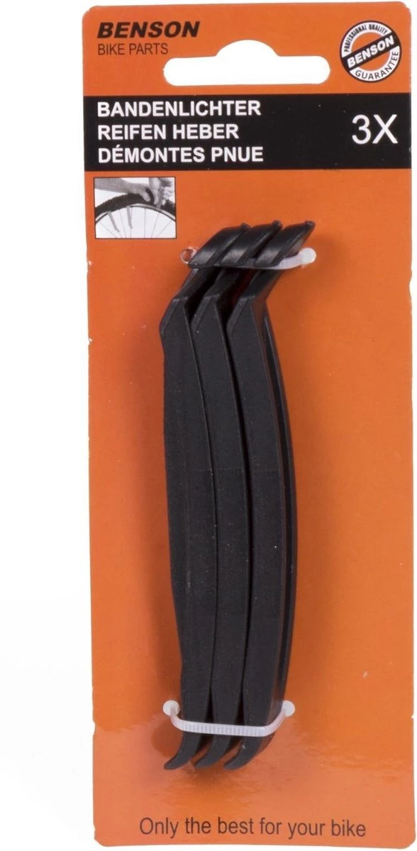 Benson Bandenlichter - Bandenlepel - 120 Mm - Kunststof - Zwart - 3 Stuks 2 Benson Bandenlichter - Bandenlepel - 120 Mm - Kunststof - Zwart - 3 Stuks - Afbeelding 2