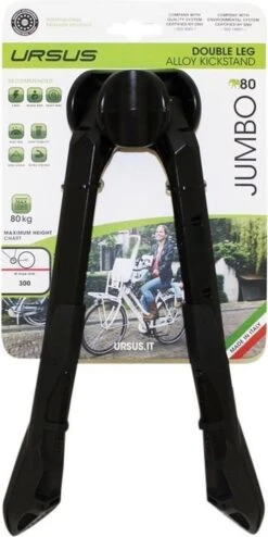 Middenstandaard Ursus Jumbo 2-poot 30cm - Zwart -Fietsuitrustings Winkel 600x1200 2