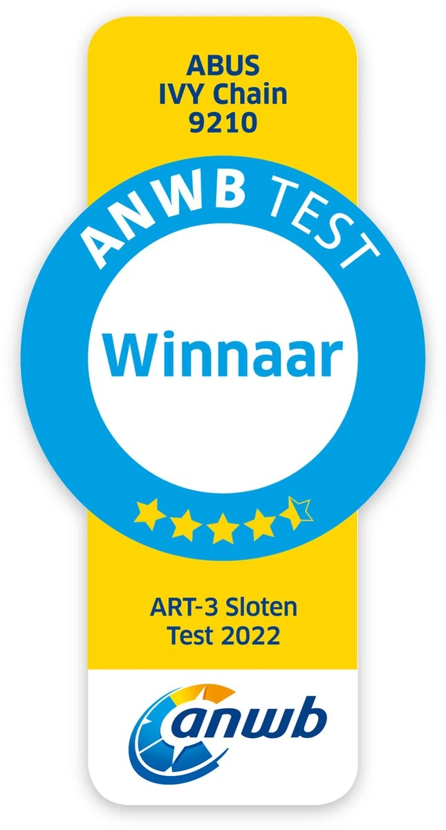ABUS Ivy 9210 Kettingslot - ART3 - 110 Cm - Winnaar ANWB Slotentest 2022 3 ABUS Ivy 9210 Kettingslot - ART3 - 110 Cm - Winnaar ANWB Slotentest 2022 - Afbeelding 3