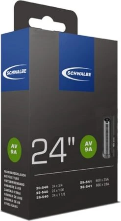 Schwalbe Binnenband 24 X 3/4 / 1 1/8 (20/28-540/541) Av 9a 40 Mm -Fietsuitrustings Winkel 655x1200