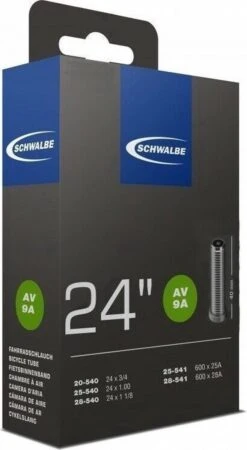 Schwalbe Binnenband 24 X 3/4 / 1 1/8 (20/28-540/541) Av 9a 40 Mm -Fietsuitrustings Winkel 658x1200 3