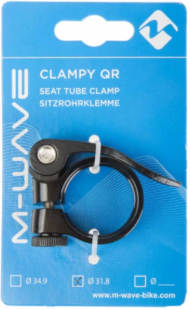 M-Wave Zadelpenklem Met Snelspanner - Ø 31.8 Mm - Zwart 3 M-Wave Zadelpenklem Met Snelspanner - Ø 31.8 Mm - Zwart - Afbeelding 3