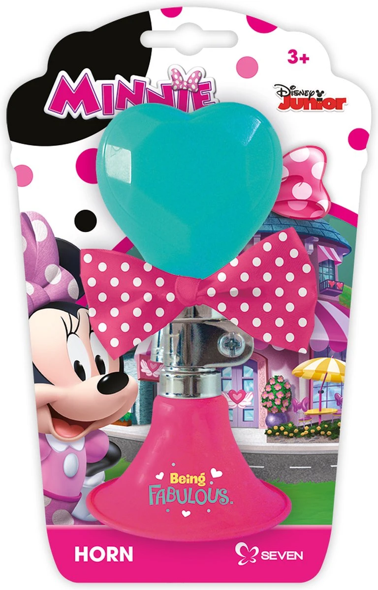 Disney Fietstoeter Minnie Mouse 6,5 X 14 Cm Roze/mintgroen 4 Disney Fietstoeter Minnie Mouse 6,5 X 14 Cm Roze/mintgroen - Afbeelding 4