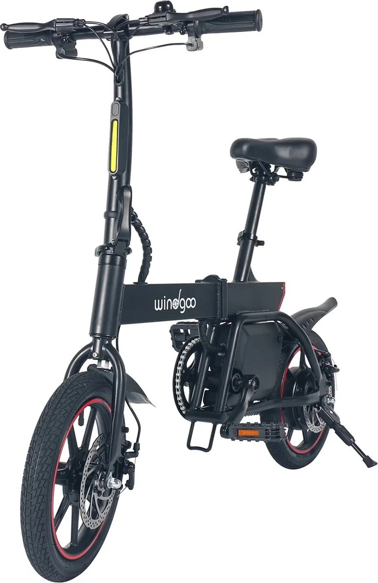 Windgoo B3 Elektrische Fiets Step Met Trapondersteuning - Zwart - 25 Km Per Uur - 350W - Geen Trappers 2 Windgoo B3 Elektrische Fiets Step Met Trapondersteuning - Zwart - 25 Km Per Uur - 350W - Geen Trappers - Afbeelding 2