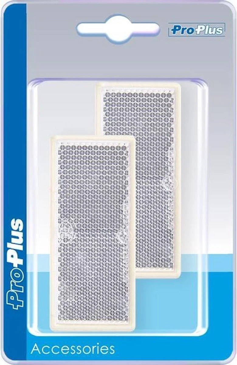 PROPLUS Pro Plus Reflector Zelfklevend - 82 X 36 Mm - Wit - 2 Stuks 12 PROPLUS Pro Plus Reflector Zelfklevend - 82 X 36 Mm - Wit - 2 Stuks - Afbeelding 12