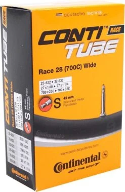 Continental Binnenband 28 Inch (25/32-622) Fv 42mm Zwart 7 Continental Binnenband 28 Inch (25/32-622) Fv 42mm Zwart -Fietsuitrustings Winkel 782x1200