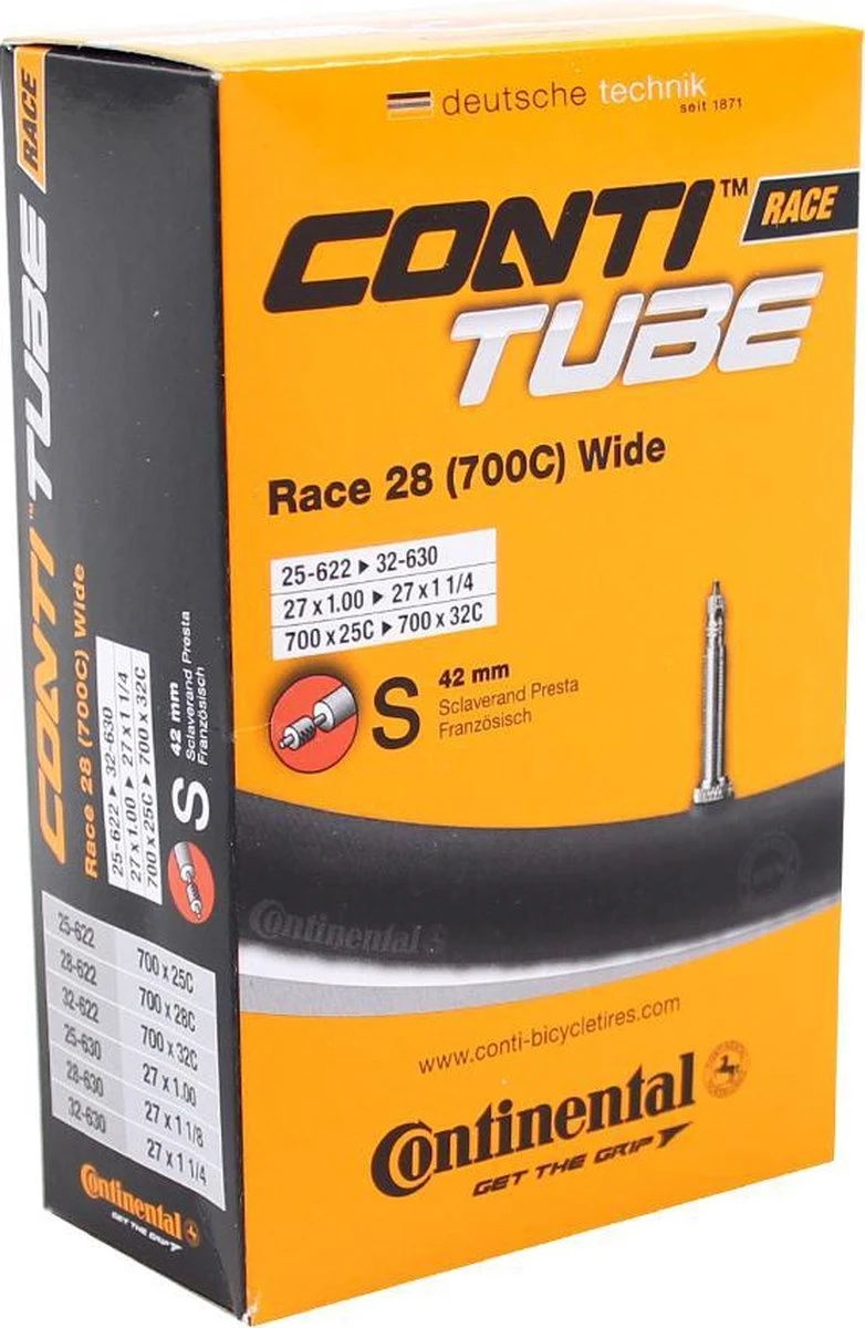 Continental Binnenband 28 Inch (25/32-622) Fv 42mm Zwart 3 Continental Binnenband 28 Inch (25/32-622) Fv 42mm Zwart - Afbeelding 3