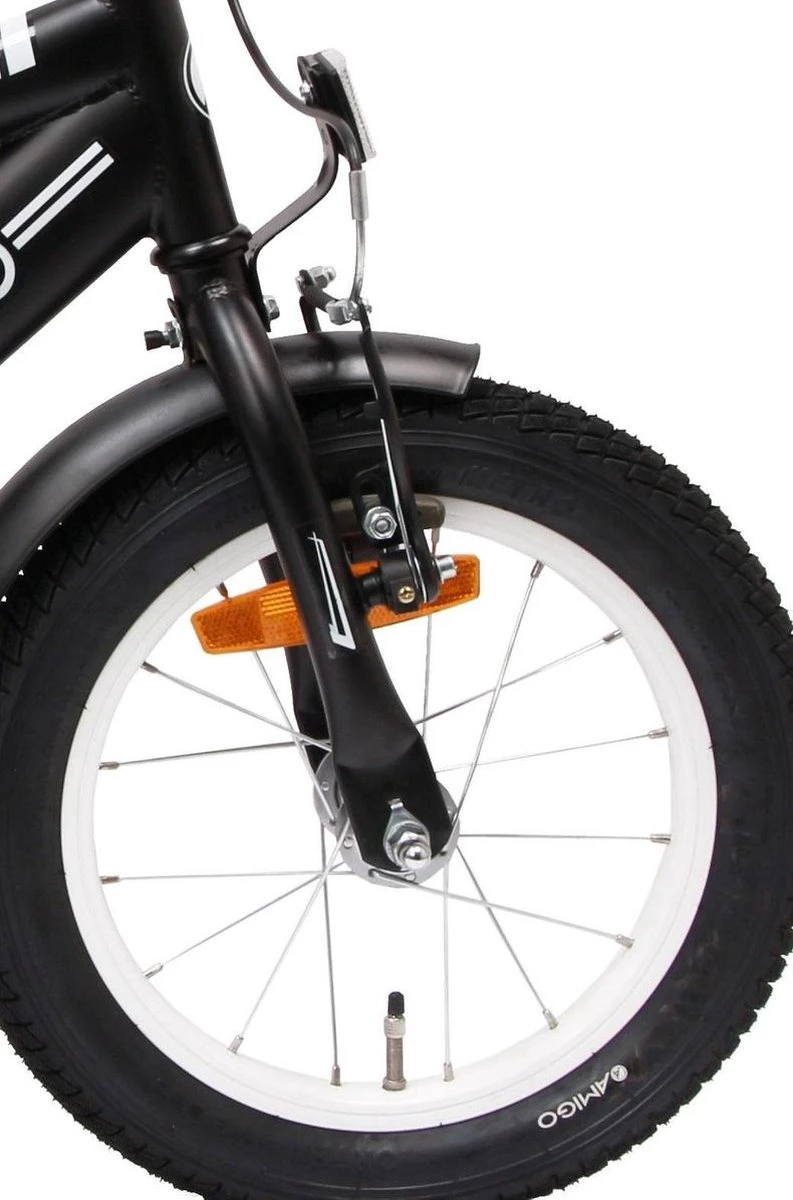 Amigo BMX Fun Jongensfiets - Kinderfiets 14 Inch - Matzwart 4 Amigo BMX Fun Jongensfiets - Kinderfiets 14 Inch - Matzwart - Afbeelding 4