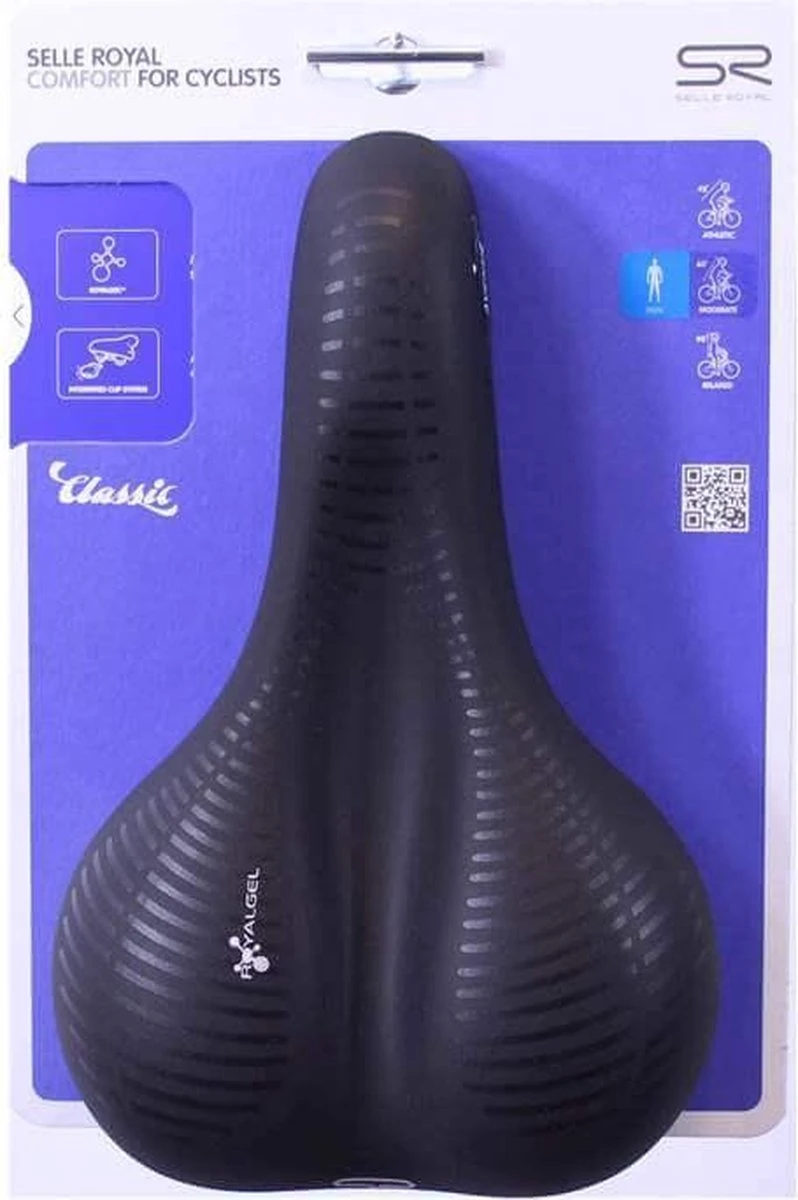 Selle Royal Avenue Moderate 8467 - Fietszadel - Gel - Zwart 19 Selle Royal Avenue Moderate 8467 - Fietszadel - Gel - Zwart - Afbeelding 19