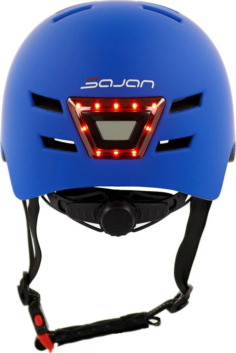 Sajan Fietshelm - Skatehelm Helm Mat-Blauw - LED Verlichting - Maat-S 3 Sajan Fietshelm - Skatehelm Helm Mat-Blauw - LED Verlichting - Maat-S - Afbeelding 3