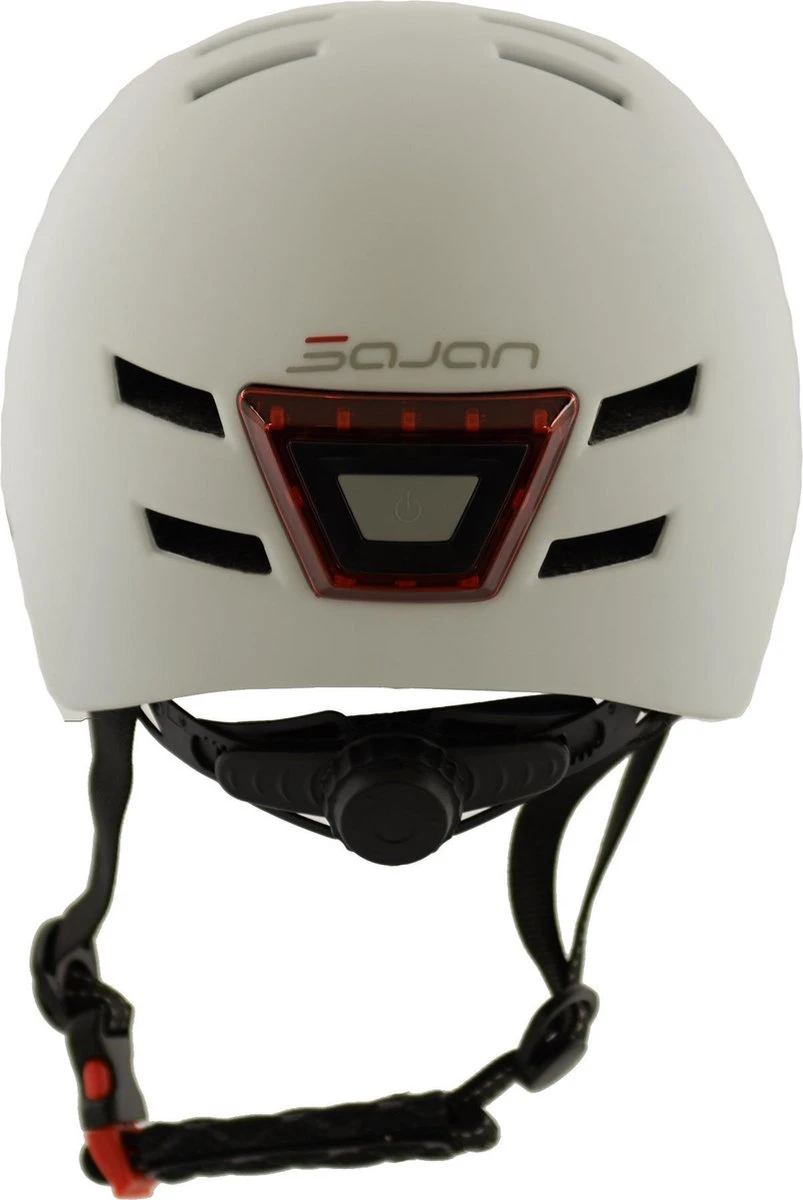 Sajan Fietshelm - Skatehelm - Helm Mat-Wit - LED Verlichting - Maat-S 2 Sajan Fietshelm - Skatehelm - Helm Mat-Wit - LED Verlichting - Maat-S - Afbeelding 2