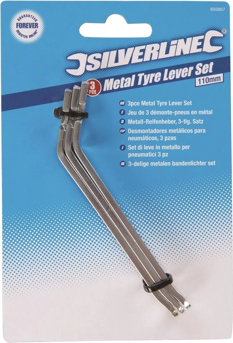 Silverline Bandenlichter - Bandenlepel - 110 Mm - Metaal - 3 Stuks 4 Silverline Bandenlichter - Bandenlepel - 110 Mm - Metaal - 3 Stuks - Afbeelding 4