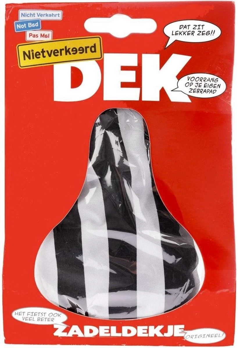 Niet Verkeerd Zadeldek Gestreept 17 X 25 Cm Polyester Zwart/wit 2 Niet Verkeerd Zadeldek Gestreept 17 X 25 Cm Polyester Zwart/wit - Afbeelding 2