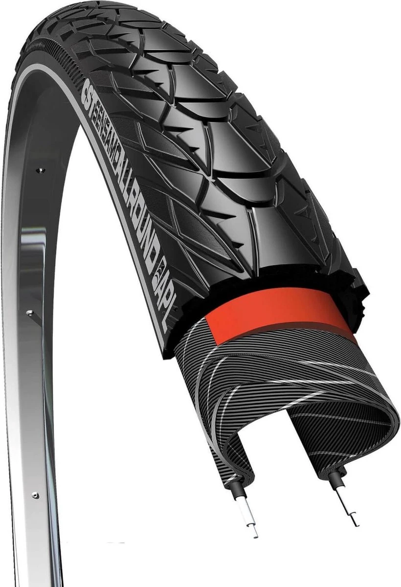 CST Classic Allround Buitenband 28x1 5/8x 1 3/8 (37-622) Zwart 5 CST Classic Allround Buitenband 28x1 5/8x 1 3/8 (37-622) Zwart - Afbeelding 5