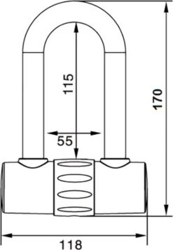 Maxx-Locks Tirau Scooterslot / Motorslot ART 4 Kettingslot + Loop - 150cm -Fietsuitrustings Winkel 832x1200 4