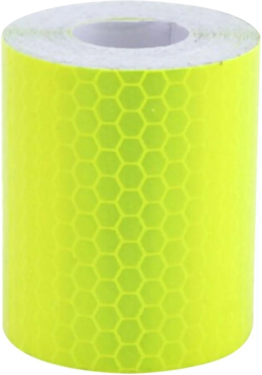 Vardaan Reflecterende Tape - Bakfiets - Fiets - Auto - Fluoriserend Geel Reflectie Plakband Op Rol - 3 Meter X 5 Cm Breed 3 Vardaan Reflecterende Tape - Bakfiets - Fiets - Auto - Fluoriserend Geel Reflectie Plakband Op Rol - 3 Meter X 5 Cm Breed - Afbeelding 3