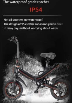 OUXI - V5 - 16 Inch - Elektrische Fiets - E Bike - Elektrische Vouwfiets - APP IOS/ Android - 500W Motor - 15Ah Lithuim Ion Batterij - Zwart -Fietsuitrustings Winkel 847x1200 5