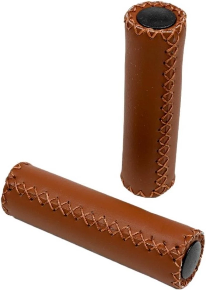 Benson Fietshandvatten Set - Kunstleer - 125 Mm - Cognac Bruin 1 Benson Fietshandvatten Set - Kunstleer - 125 Mm - Cognac Bruin