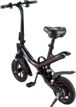 [ Ouxi V1 ] [Elektrische Vouwfiets ] [ Zwart Met Rood ] [ 250W] [actieradius 35 Km ] [snelheid 25km/h ] -Fietsuitrustings Winkel 856x1200 4