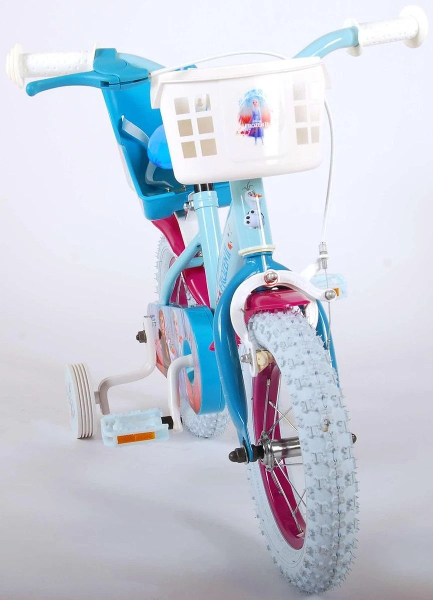 Volare Disney Frozen 2 Kinderfiets - Meisjes - 12 Inch - Blauw/Paars 5 Volare Disney Frozen 2 Kinderfiets - Meisjes - 12 Inch - Blauw/Paars - Afbeelding 5