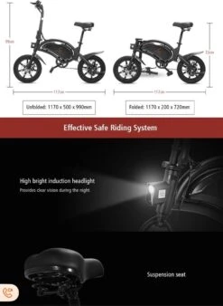 Matrix E Bike - Kugoo B2 Pro - Elektrische Opvouwbare Fiets/step 14 Inch 400W - Met Trappers - Snelheid Max. 45 Km/u -Fietsuitrustings Winkel 878x1200 3