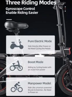 F-Wheel DYU A5 - Elektrische Vouwfiets - E Bike - 14 Inch - 7.5 Ah - 25km/u - Zwart 25 F-Wheel DYU A5 - Elektrische Vouwfiets - E Bike - 14 Inch - 7.5 Ah - 25km/u - Zwart -Fietsuitrustings Winkel 888x1200 5