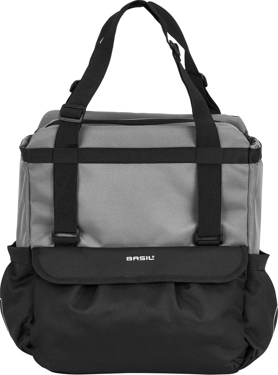 Basil Shopper Enkele Fietstas - Zwart - 20 Liter 16 Basil Shopper Enkele Fietstas - Zwart - 20 Liter - Afbeelding 16