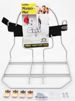 Steco Bagagedrager Verbreder Monkey-mee Staal - 31cm Breed - Zilver -Fietsuitrustings Winkel 893x1200