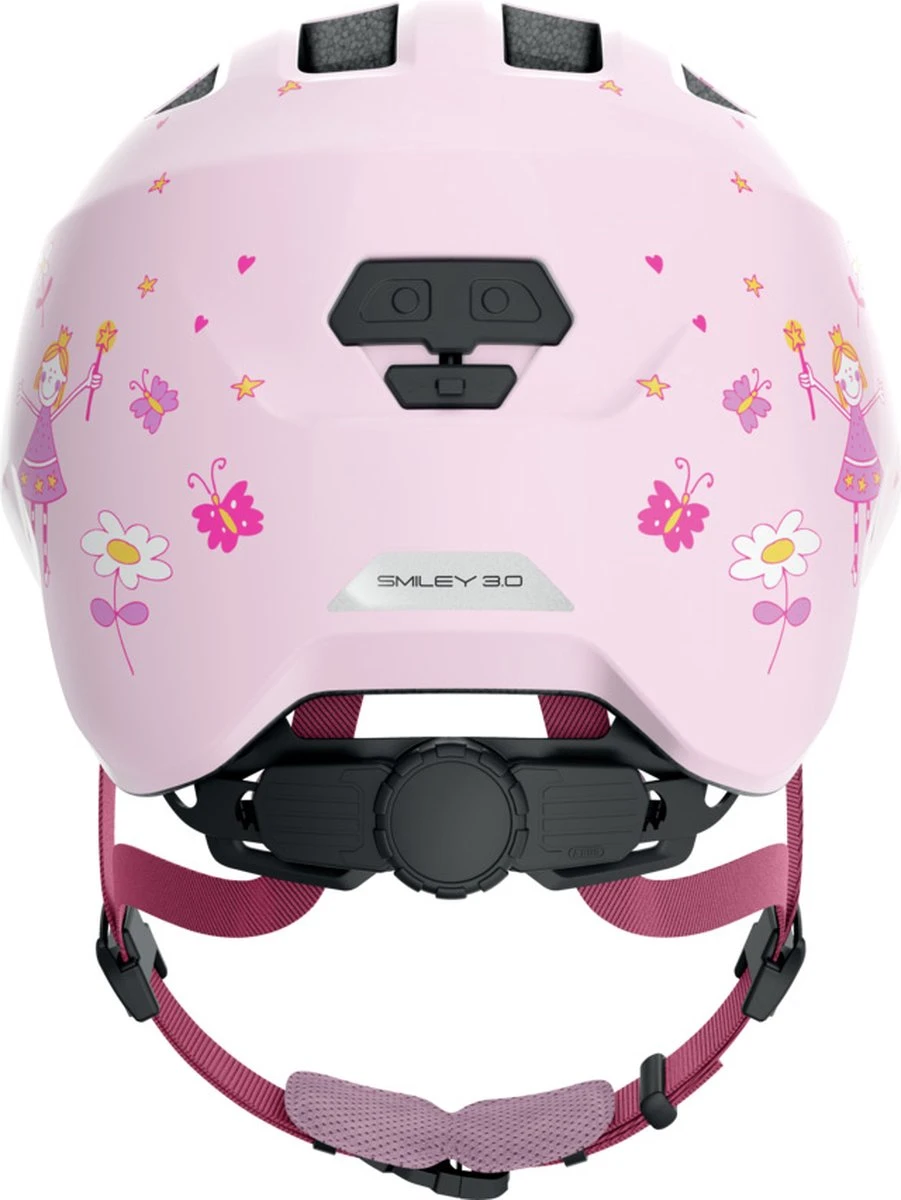Abus Helm Smiley 3.0 - Rose Princess - S ( 45-50 CM ) - Kinder Fietshelm 2 Abus Helm Smiley 3.0 - Rose Princess - S ( 45-50 CM ) - Kinder Fietshelm - Afbeelding 2