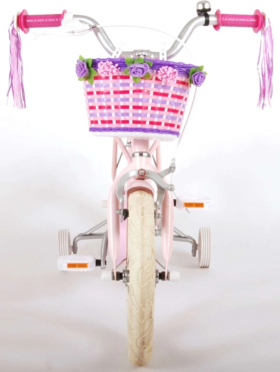 Volare Ashley Kinderfiets - Meisjes - 14 Inch - Roze - 95% Afgemonteerd 4 Volare Ashley Kinderfiets - Meisjes - 14 Inch - Roze - 95% Afgemonteerd - Afbeelding 4
