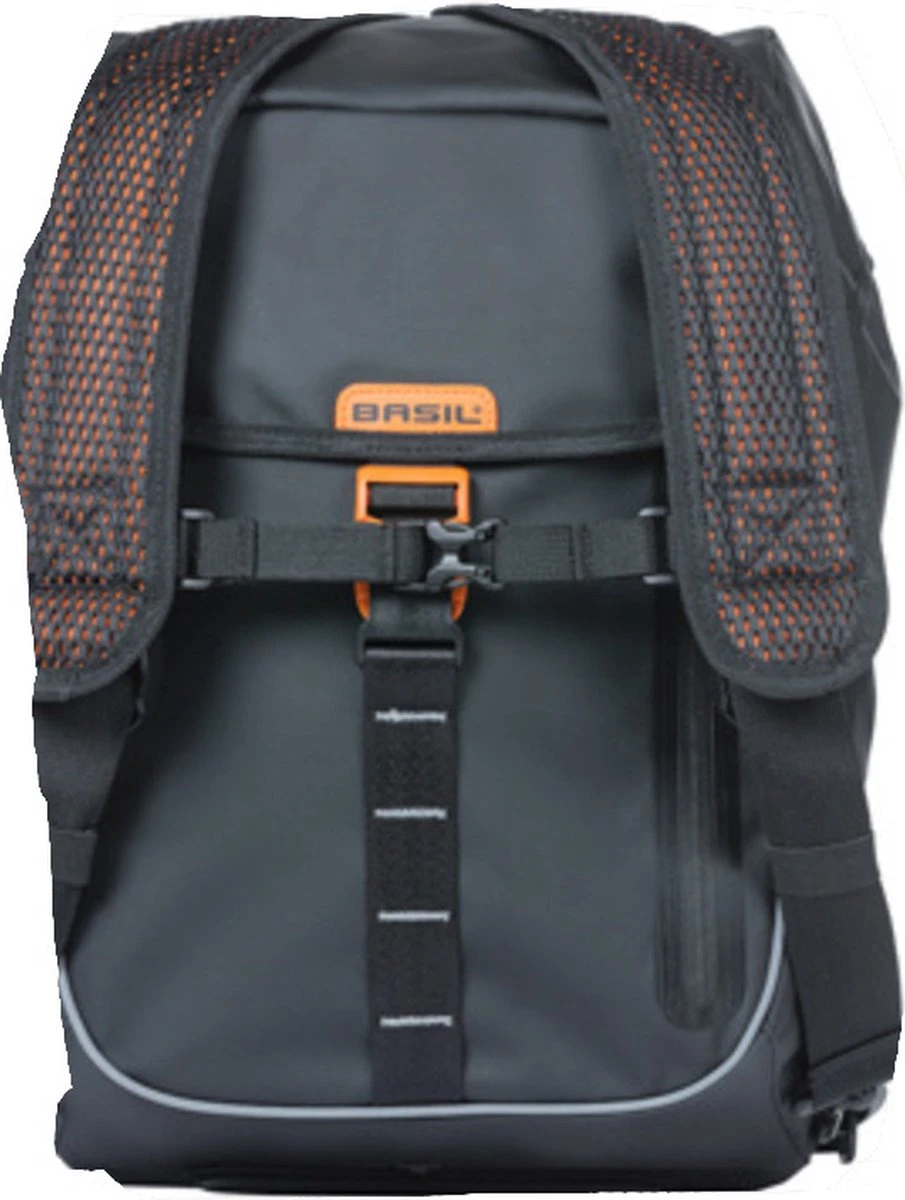Basil Miles Tarpaulin Fietsrugzak - Enkele Fietstas - Zwart - 17 Liter 20 Basil Miles Tarpaulin Fietsrugzak - Enkele Fietstas - Zwart - 17 Liter - Afbeelding 20