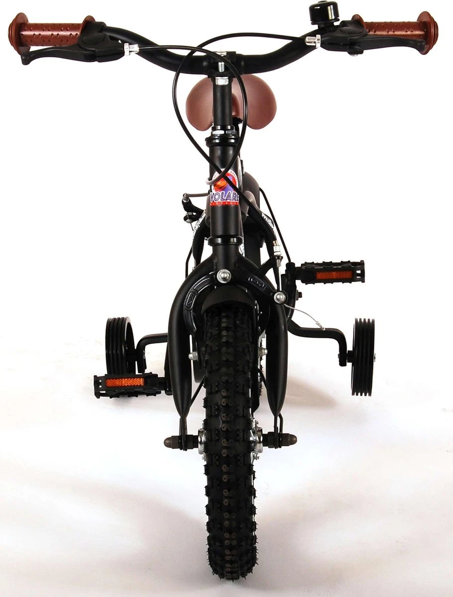 Volare Black Cruiser Kinderfiets - Jongens - 12 Inch - Zwart - 2 Handremmen 9 Volare Black Cruiser Kinderfiets - Jongens - 12 Inch - Zwart - 2 Handremmen - Afbeelding 9