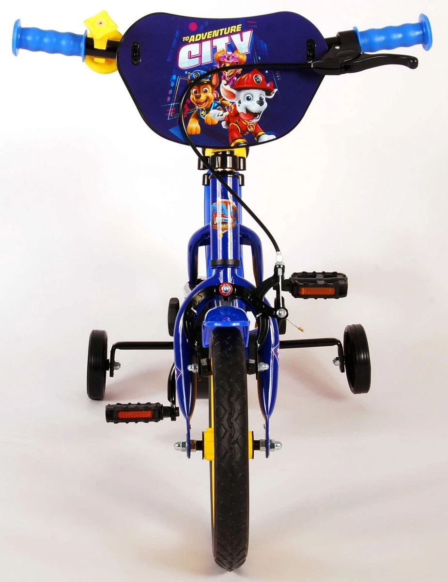 Nickelodeon Paw Patrol Kinderfiets - Jongens - 12 Inch - Blauw/Geel - Doortrapper 4 Nickelodeon Paw Patrol Kinderfiets - Jongens - 12 Inch - Blauw/Geel - Doortrapper - Afbeelding 4
