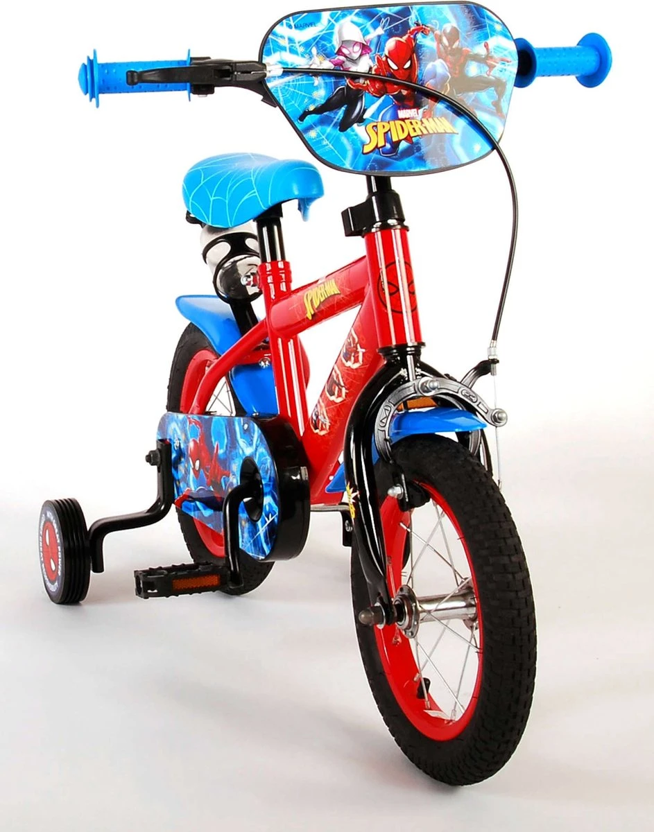 Volare Spider-Man Kinderfiets - Jongens - 12 Inch - Blauw/Rood 14 Volare Spider-Man Kinderfiets - Jongens - 12 Inch - Blauw/Rood - Afbeelding 14