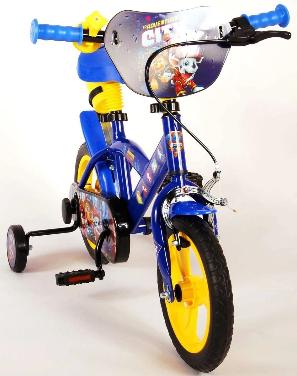 Nickelodeon Paw Patrol Kinderfiets - Jongens - 12 Inch - Blauw/Geel - Doortrapper 2 Nickelodeon Paw Patrol Kinderfiets - Jongens - 12 Inch - Blauw/Geel - Doortrapper - Afbeelding 2