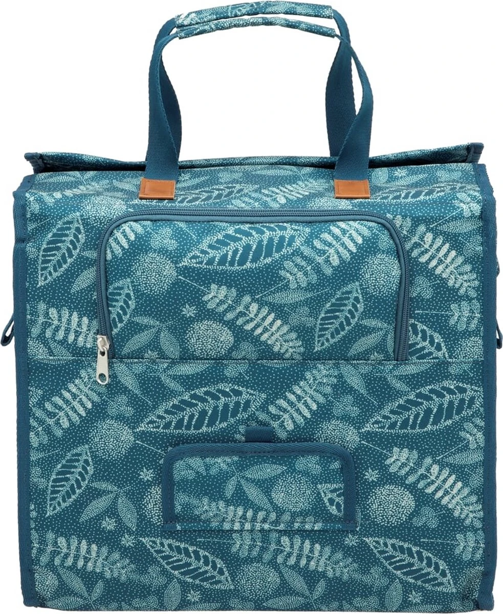 New Looxs Forest Lilly Enkele Fietstas Shopper - 18 Liter - Blauw 6 New Looxs Forest Lilly Enkele Fietstas Shopper - 18 Liter - Blauw - Afbeelding 6