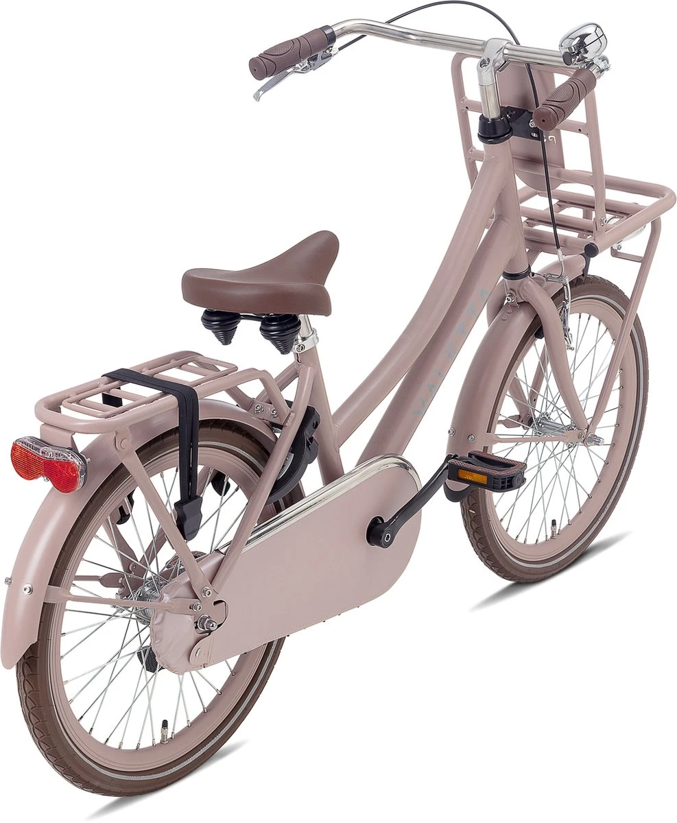 Valetta Cargo - Transportfiets - Meisjesfiets - 20 Inch - Mat Flamingo 3 Valetta Cargo - Transportfiets - Meisjesfiets - 20 Inch - Mat Flamingo - Afbeelding 3