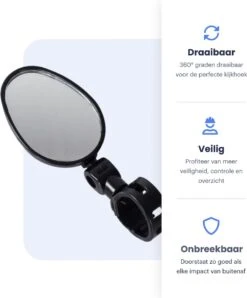 Merkloos Fietsspiegel - Set Van 2 - EBike Fiets Spiegel - Verstelbaar - Achteruitkijkspiegel Fiets - Links En Rechts - Extra Voordelig -Fietsuitrustings Winkel 994x1200 1